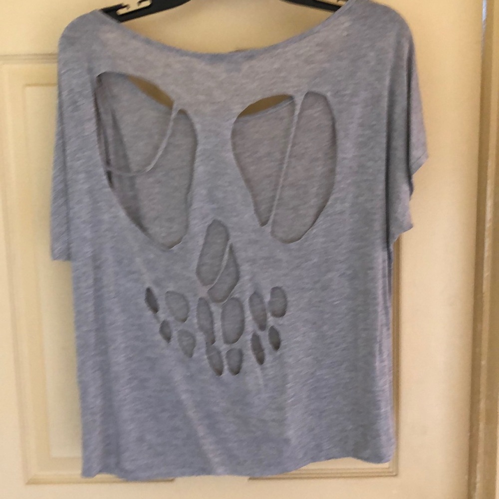 Forever 21 distressed gray T-shirt